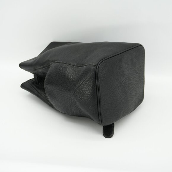 Coach Backpack Vintage Black Leather ITALY Bucket Bag 90s Sonoma Cinch Sling Pur - Picture 13 of 16